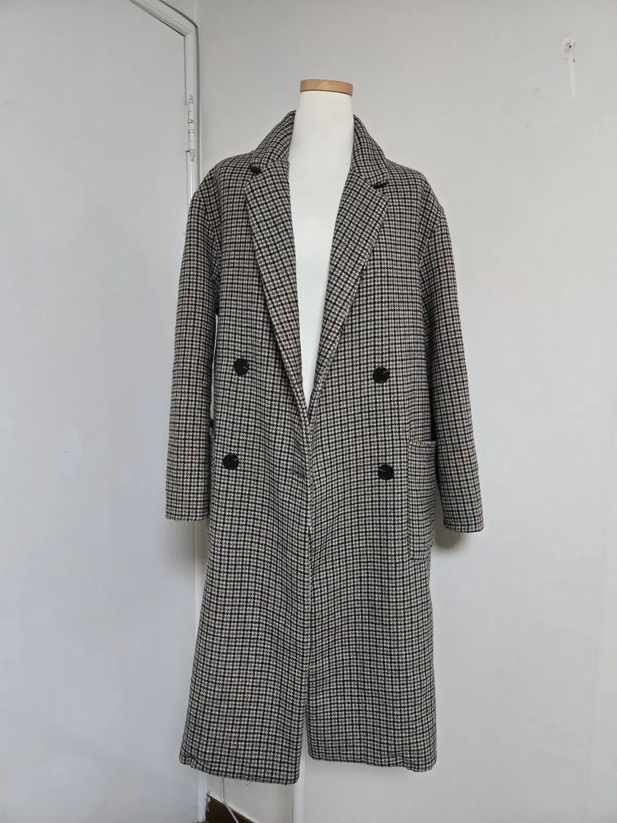 KUHO クホ チェック ロング コート