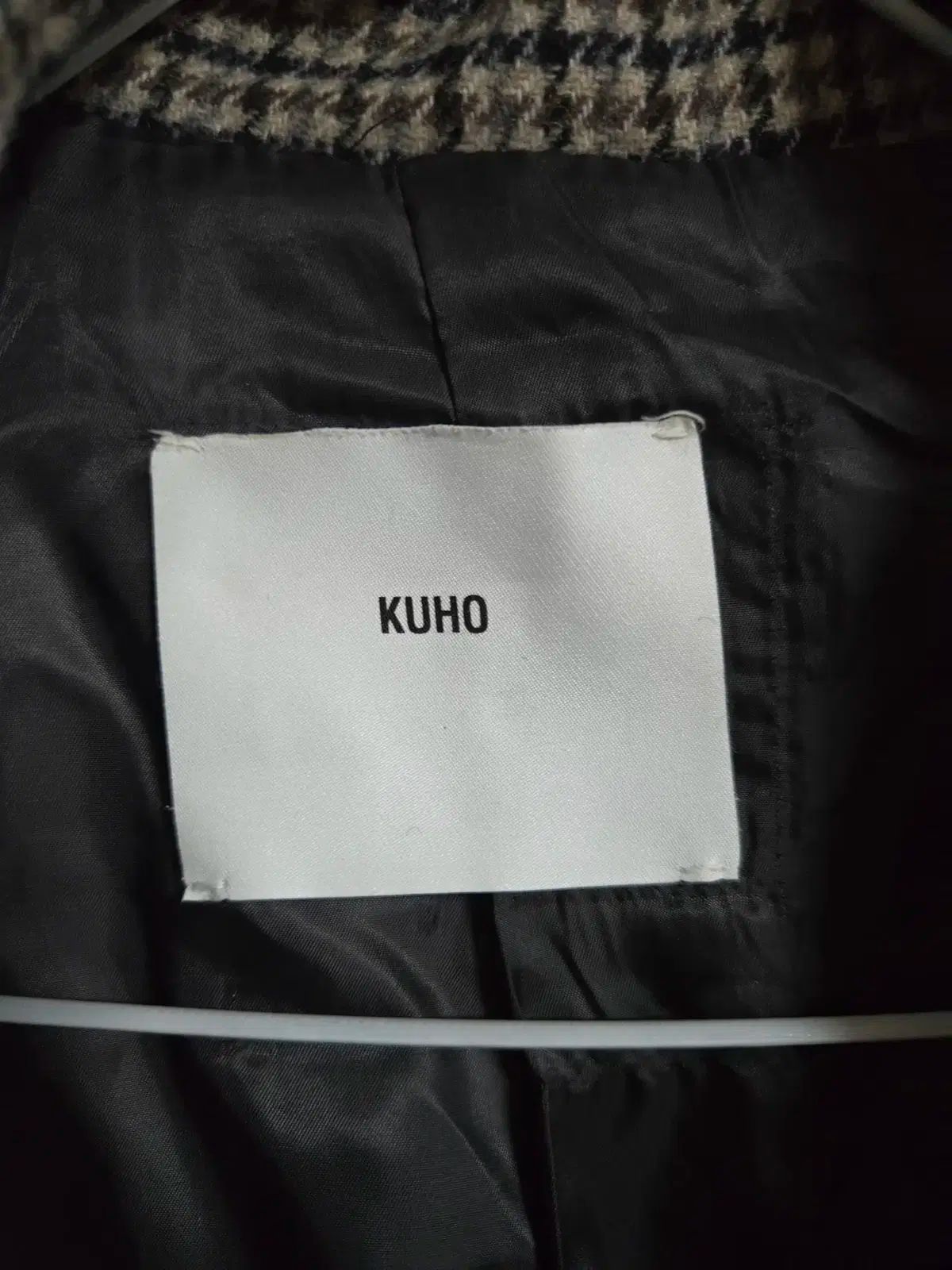 KUHO クホ チェック ロング コート GULLKHAN_COM