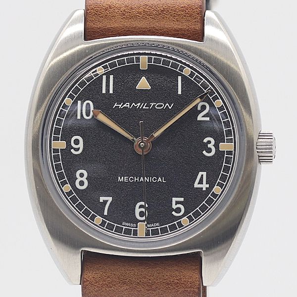 1円 保 稼働 ハミルトン カーキ アビエーション H764190 ブラック文字盤 AT 自動巻 メンズ腕時計 7127500 10DIT KTU ABC17063