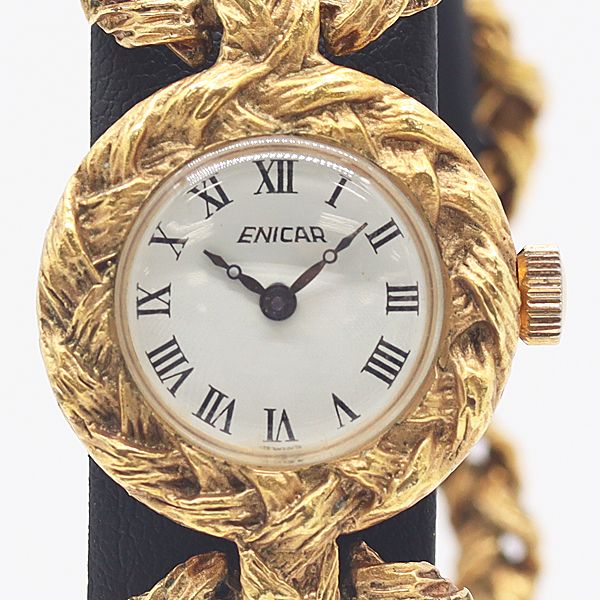 級 稼働 エニカ 1665 ホワイト文字盤 手巻 レディース腕時計 0506000 10ERT KTU ABC17066