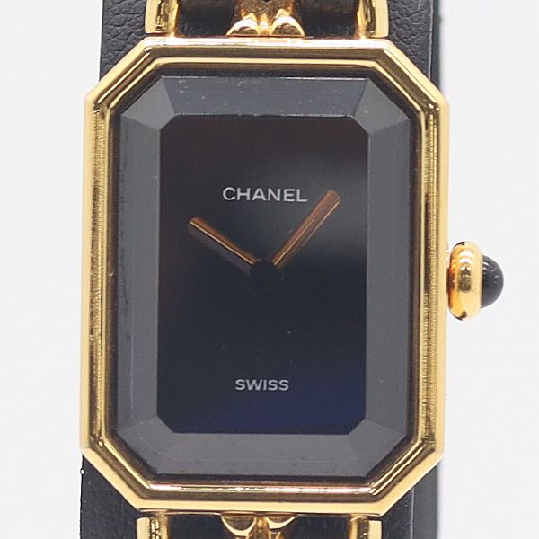 シャネル プルミエールM H0001 U.B.64513 ブラック文字盤 QZ レディース腕時計 8572410 10OKT KTU ABC17079
