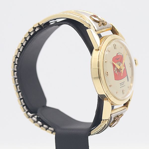 級 稼働 ティソ 14 K 総57 1 g アイボリー文字盤 手巻 メンズ腕時計 0033110 10 OKT KTU