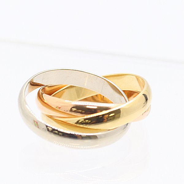 カルティエ トリニティリング750 51 7.3ｇ ジュエリー 6228310 10KHT AKO 17052 ABC KMR