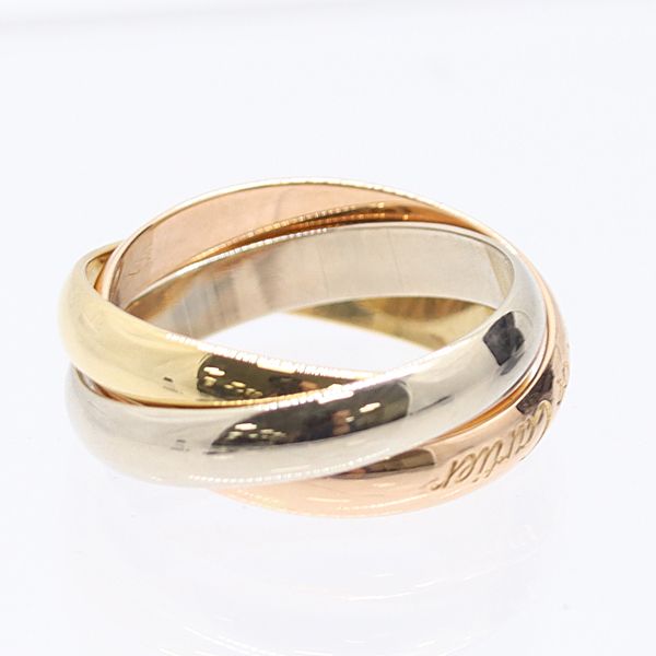 カルティエ トリニティリング750 51 7.3ｇ ジュエリー 6228310 10KHT AKO 17052 ABC KMR