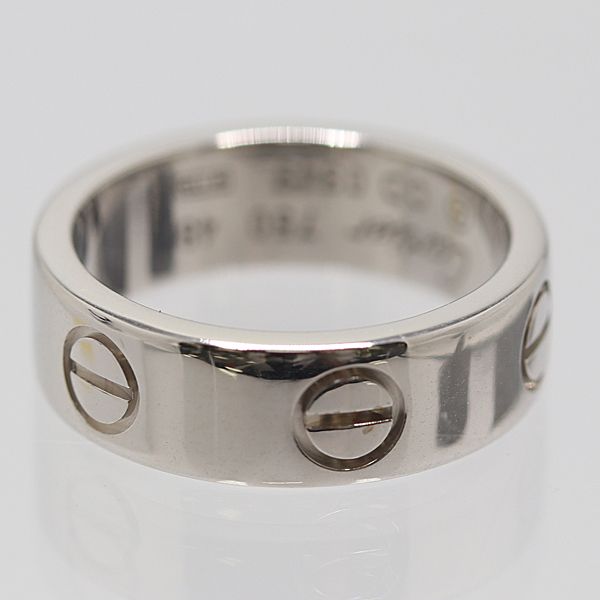 カルティエ 750WG ラブリング 48 6.8ｇ ジュエリー 0364210 10KHT AKO ABC17108 SMZ