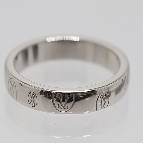 カルティエ リング 750WG ハッピーバースデー 10 5.2g ジュエリー 9304900 10KHT AKO ABC17099 SMZ