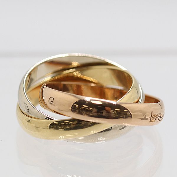 カルティエ トリニティリング750 49 6.8ｇ ジュエリー 9208210 10KHT AKO ABC17118 SMZ