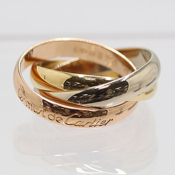 カルティエ トリニティリング750 49 6 8ｇ ジュエリー 9208210 10 KHT AKO SMZ