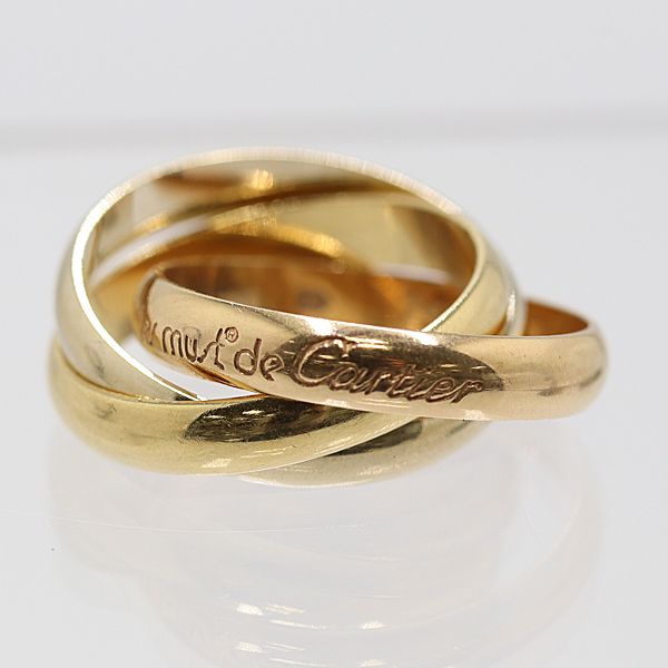 カルティエ トリニティリング750 51 7.7ｇ ジュエリー 9539310 10KHT AKO ABC17121 SMZ