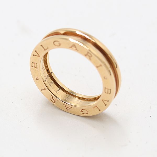 ブルガリ ビーゼロワンリング 750PG 52 7.7ｇ ジュエリー 5261410 10KHT AKO ABC17083 SMZ