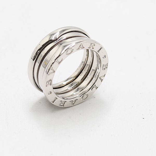ブルガリ ビーゼロワンリング 750WG 47 7.9ｇ ジュエリー 8572410 10KHT AKO ABC17090 SMZ