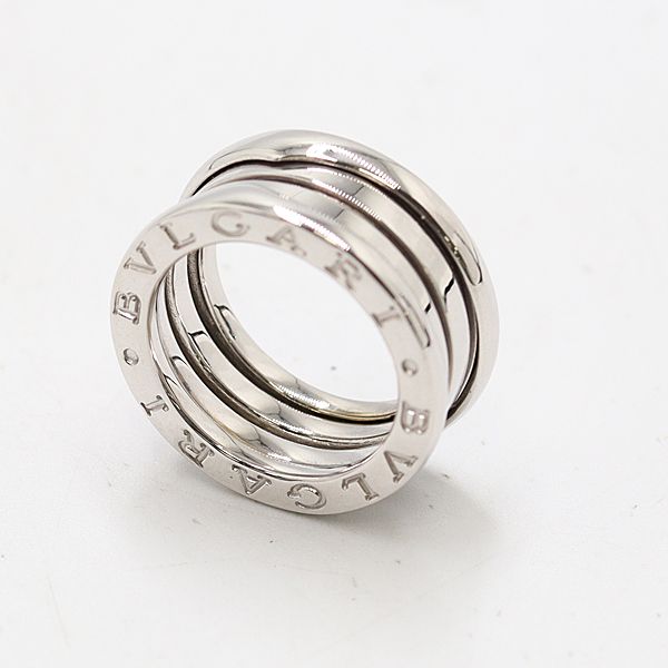 ブルガリ ビーゼロワンリング 750WG 47 7.9ｇ ジュエリー 8572410 10KHT AKO ABC17090 SMZ
