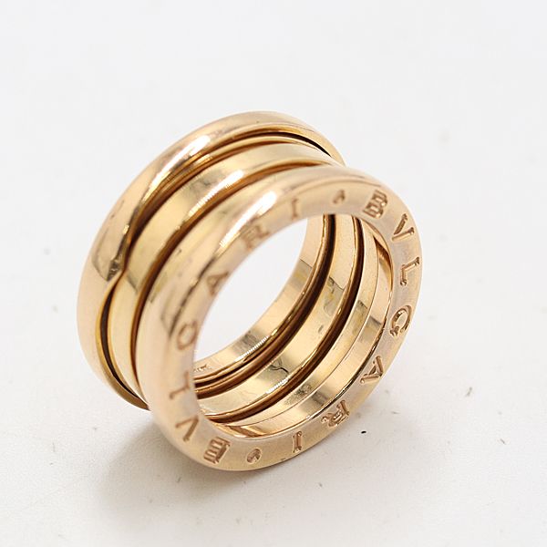 ブルガリ ビーゼロワンリング 750PG 48 8.6ｇ ジュエリー 8804510 10KHT AKO ABC17085 SMZ