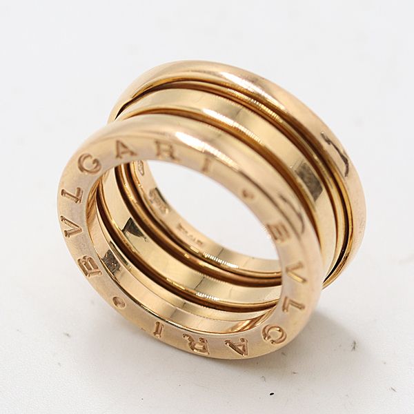 ブルガリ ビーゼロワンリング 750PG 48 8.6g ジュエリー 8804510 10KHT AKO ABC17085 SMZ