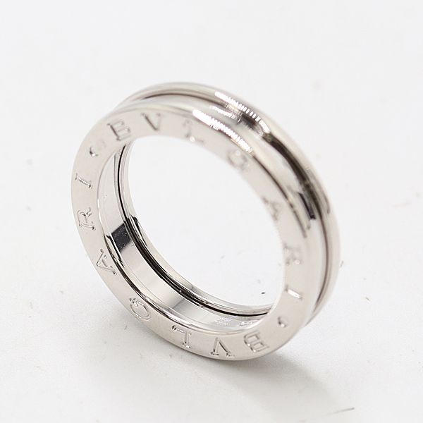 ブルガリ ビーゼロワンリング 750WG 55 6.3ｇ ジュエリー 0033110 10KHT AKO ABC17092 SMZ
