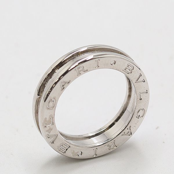ブルガリ ビーゼロワンリング 750WG 50 7.2ｇ ジュエリー 8241310 10KHT AKO ABC17093 SMZ