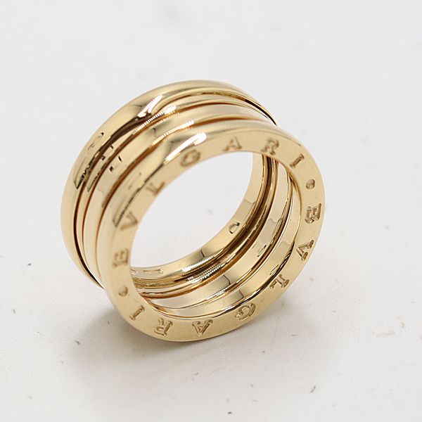 ブルガリ ビーゼロワンリング YG 750 50 9.7ｇ ジュエリー 9433710 10KHT AKO ABC17088 SMZ