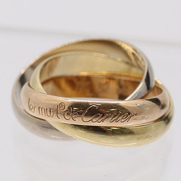 カルティエ トリニティリング750 52 8ｇ ジュエリー 7847510 10KHT AKO KMR ABC 17055