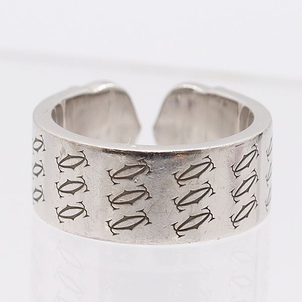 カルティエ リング 750WG C2 2000年クリスマス 50 11.4ｇ ジュエリー 4003120 10KHT AKO ABC 17032 KMR