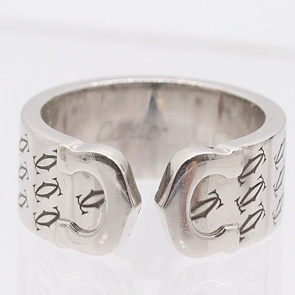 カルティエ リング 750WG C2 2000年クリスマス 50 11.4ｇ ジュエリー 4003120 10KHT AKO ABC 17032 KMR