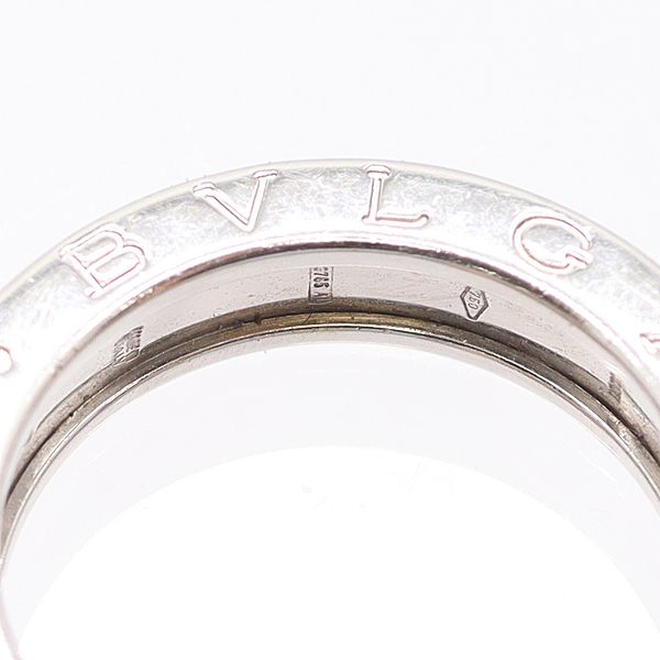 ブルガリ ビーゼロワンリング 750WG 53 7ｇ ジュエリー 9208210 10KHT AKO ABC 17057 WWW_SHINETEETH_COM