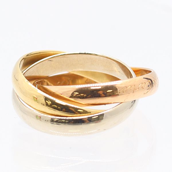 カルティエ トリニティリング 750 52 7.5ｇ ジュエリー 8572410 10KHT AKO KMR ABC 17047