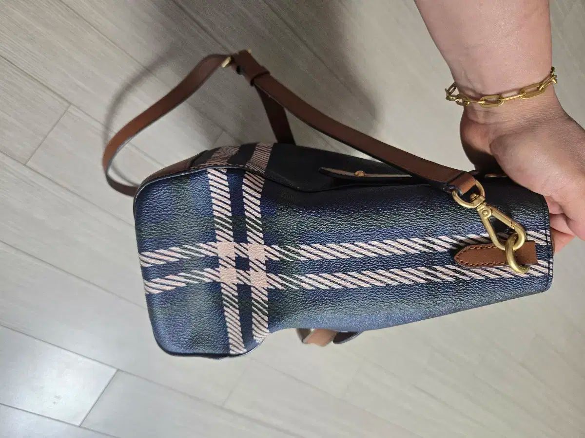 チェック柄 ショルダートートバッグ