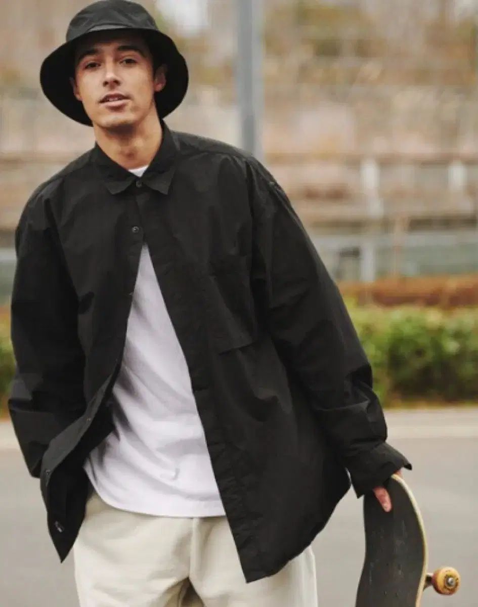 FREAK S STOREのブラック コーデュラ シャツ L