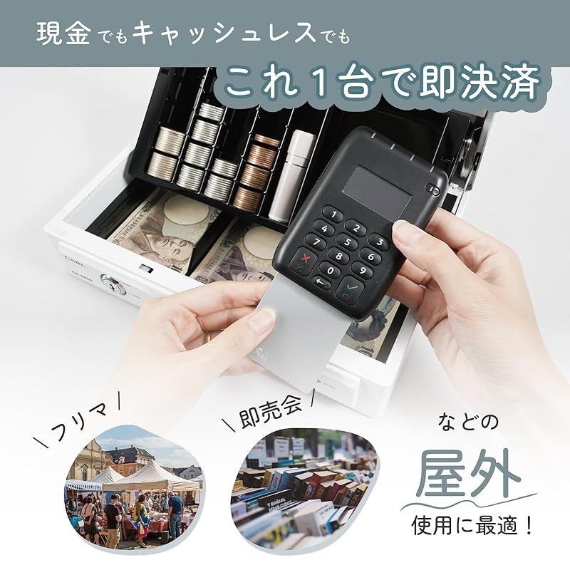新品　CARL キャッシュボックス CB-8850 A5型スリム　金庫　そとレジ カール事務器(CARL) 手提げ金庫 キャッシュボックス そとレジ