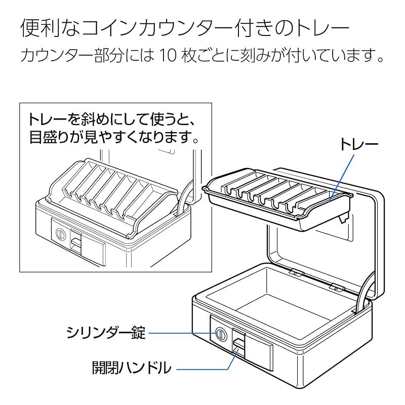 コクヨ 手提げ金庫 A5 グレー CB-Y13M 0 A5 手提げ金庫 コクヨ 無料 手提げ金庫<ダイヤル付き型> CB-13M