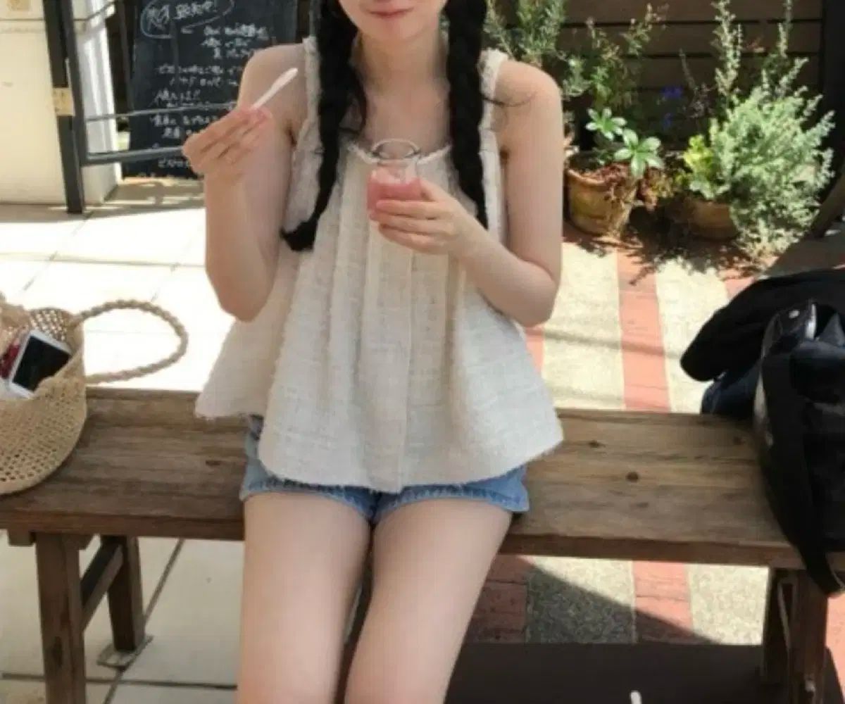 ブルーアーカイブ ブルアカ JTOU ローズ ブローチ ツイード ブラウス アイボリー