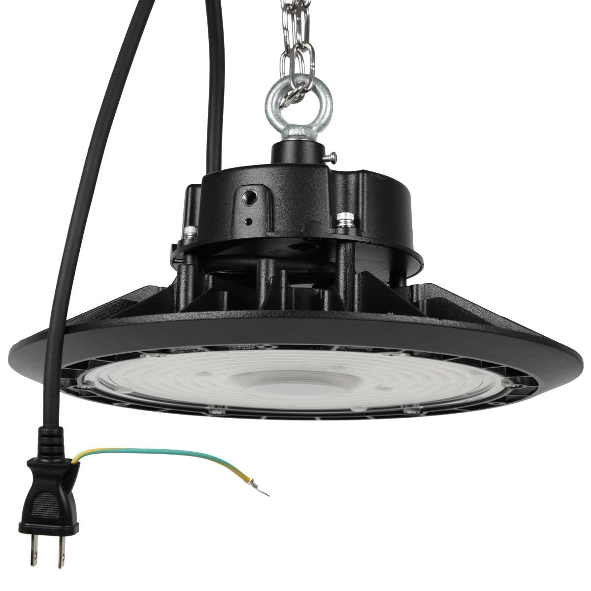 Wellux 高天井LEDライト 100W IP65防水 防塵 5000K 昼白色 工場 倉庫 屋外 屋内対応 吊り下げ設置可 UHB73