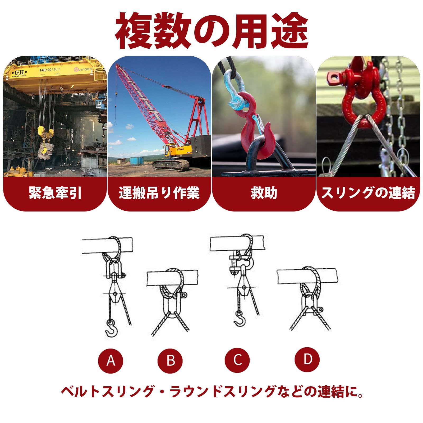 HELIX 鍛造シャックル 弓型 2ton [10個セット] 送料無料】KLD 鍛造 