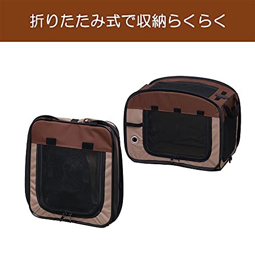 アイリスオーヤマ 犬 猫 ケージ 折りたたみ アウトドア 防災 ブラウン 中型犬用 幅80 奥行51 5 高さ66 cm d 2 ac 3 cc
