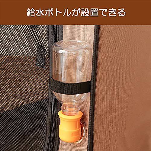 アイリスオーヤマ 犬 猫 ケージ 折りたたみ アウトドア 防災 ブラウン 中型犬用 幅80 奥行51 5 高さ66 cm d 2 ac 3 cc