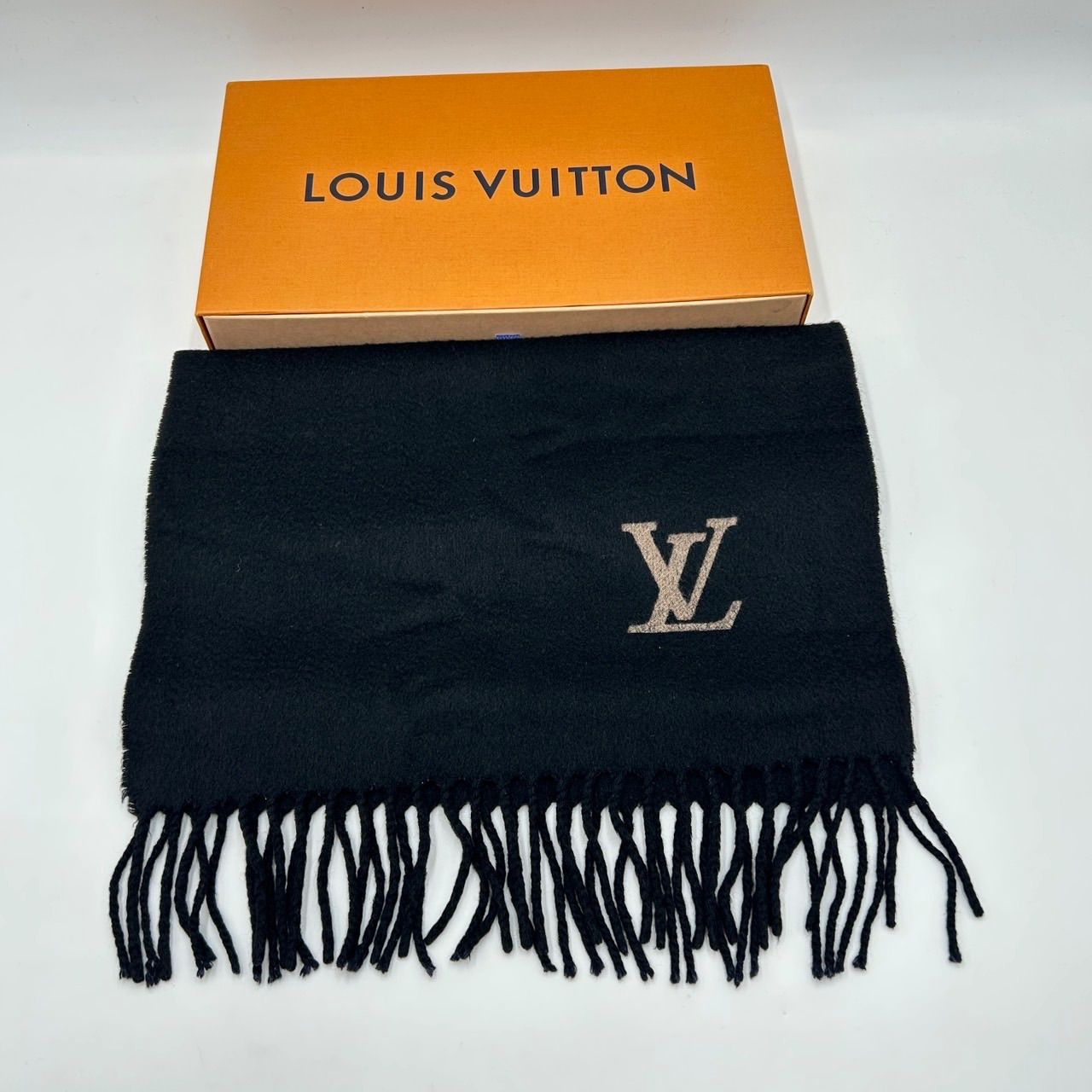 美品 LOUIS VUITTON エシャルプ ダミエ マフラー カシミヤ100 【公式通販】