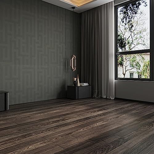 SONGSONG フロアタイル 置くだけ 木目 大理石 防水 賃貸対応 DIY 床リメイクシート 木目 型番号518 40枚 約3畳分 1d0326ee