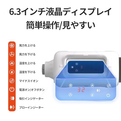 ドライヤーと掃除機一体型 ペット用バリカンセット