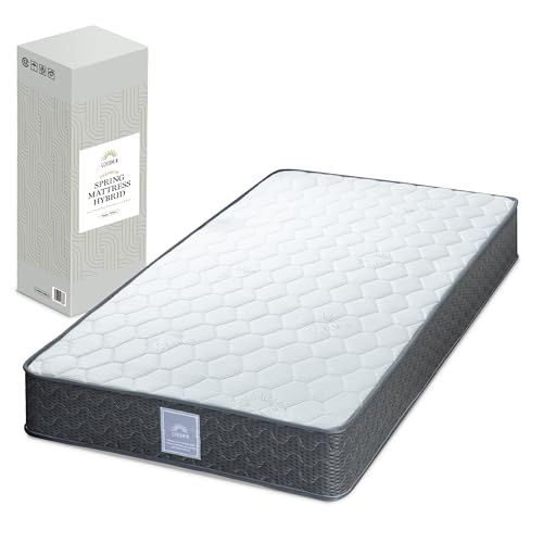 GOKUMIN マットレス ポケットコイル 厚20cm コイル数2.7倍 高密度コイル 高反発 抗菌 防臭 スプリングマットレス 硬め ベッド 高反発マットレス ごくみん ほどよい弾力タイプ ホワイト シングル G-PSH a67e1fc2