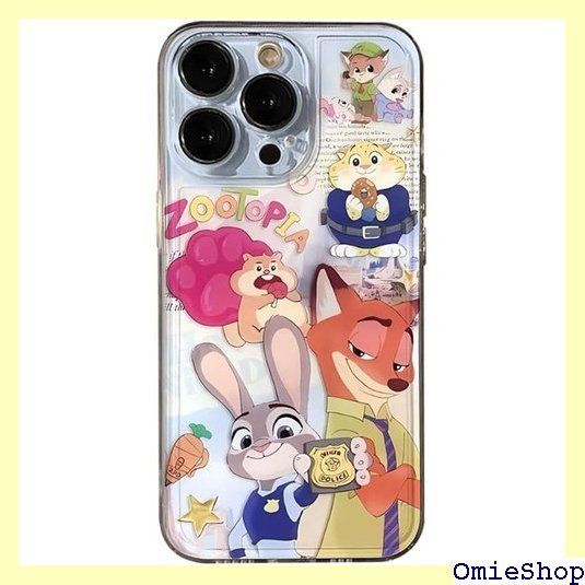 CASETK iPhone 16 Pro用 ケース ズートピア Zootopia Nick ニック Judy