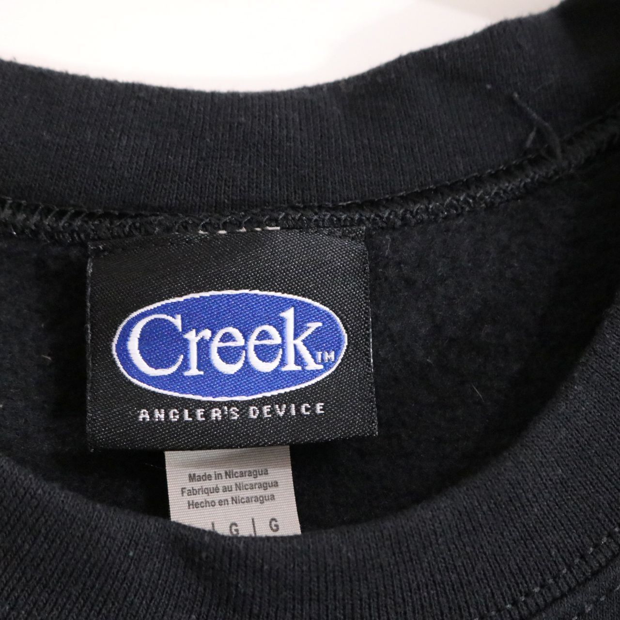 中古A】Creek クリーク L メンズ スウェットシャツ ロゴスウェット 裏