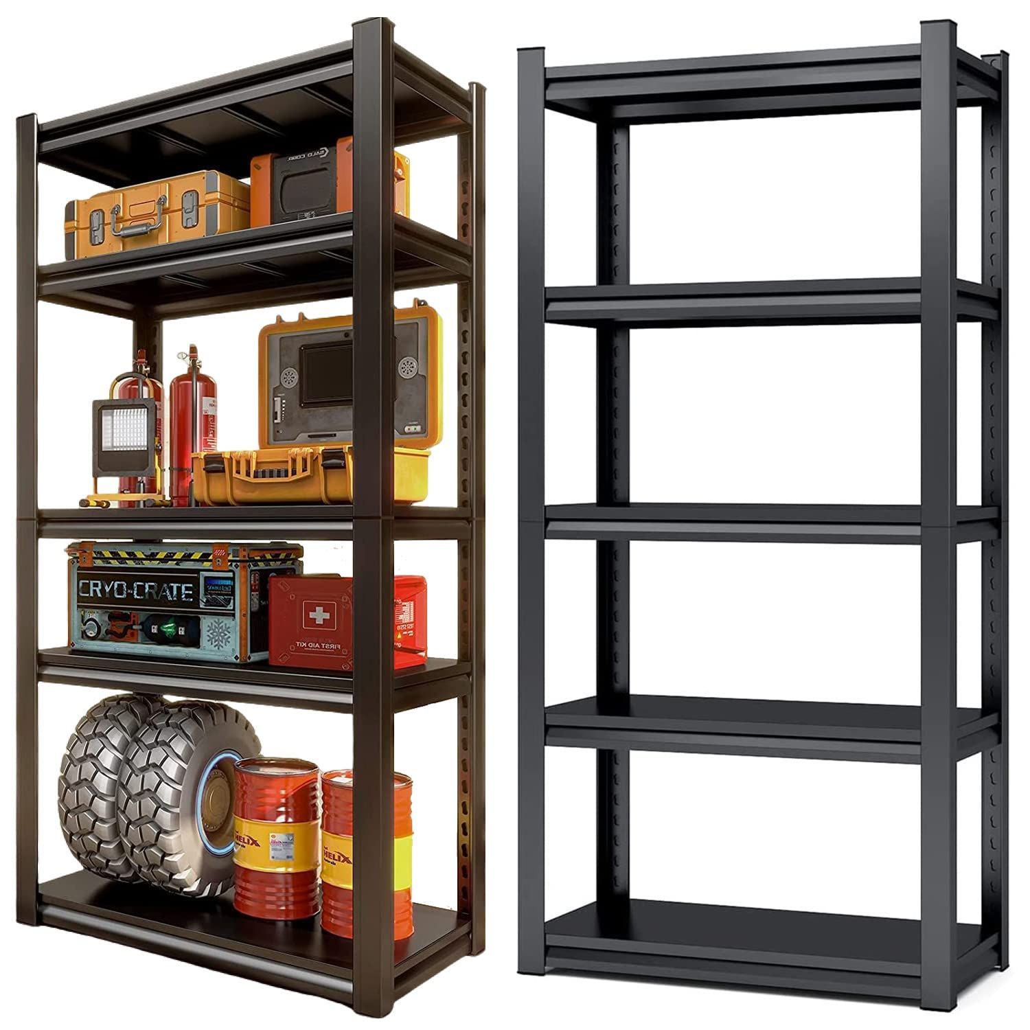 組立簡単 高さ調整 メタルラック 自由に 収納ラック 高耐荷重収納棚 キッチン 物置 スチールラック本体 倉庫 ガレージ PTUWODS 80 40 160cm