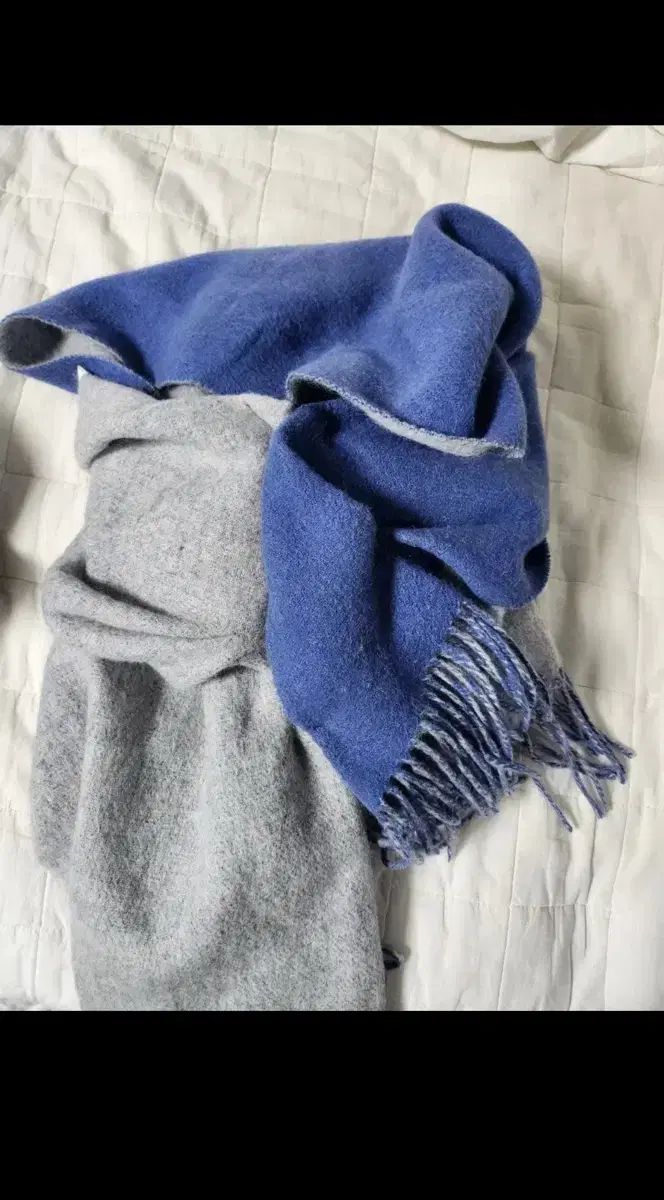 bless ブレス draps マフラー ブルーグレー