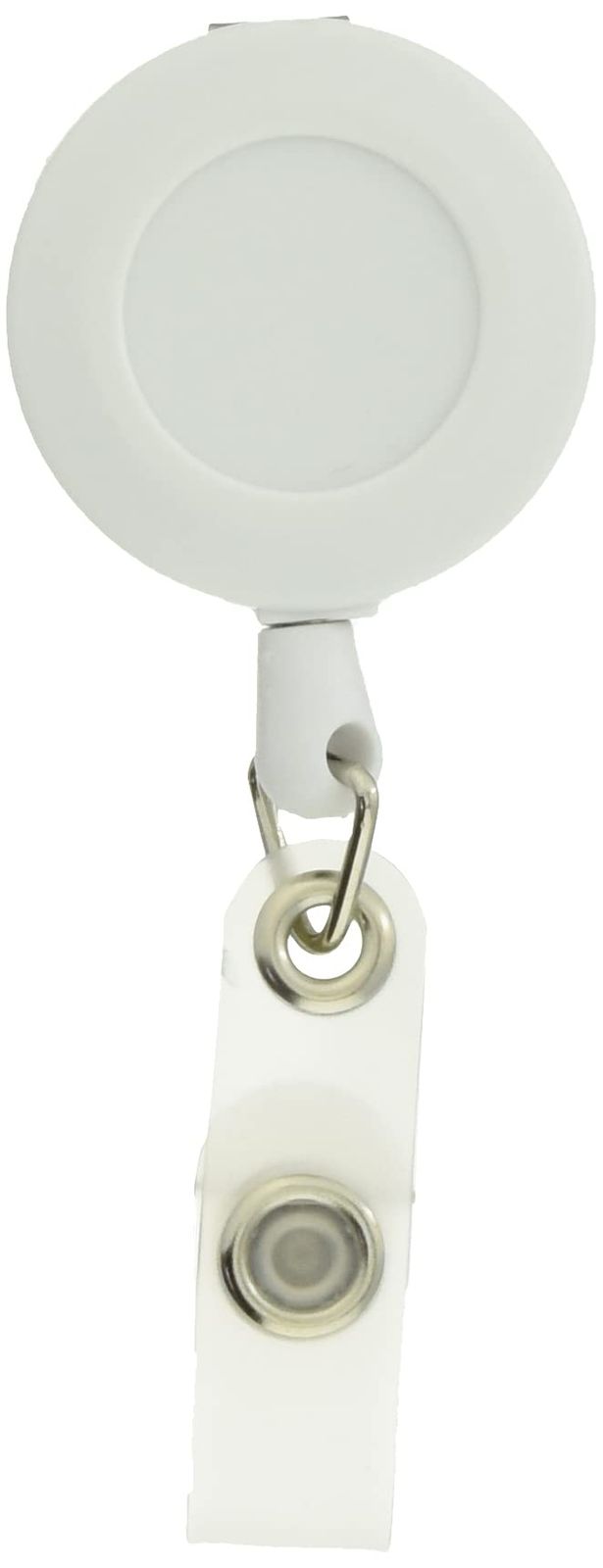 TRUSCO トラスコ リール付クリップ 白 TRW x 50 個 ケース販売