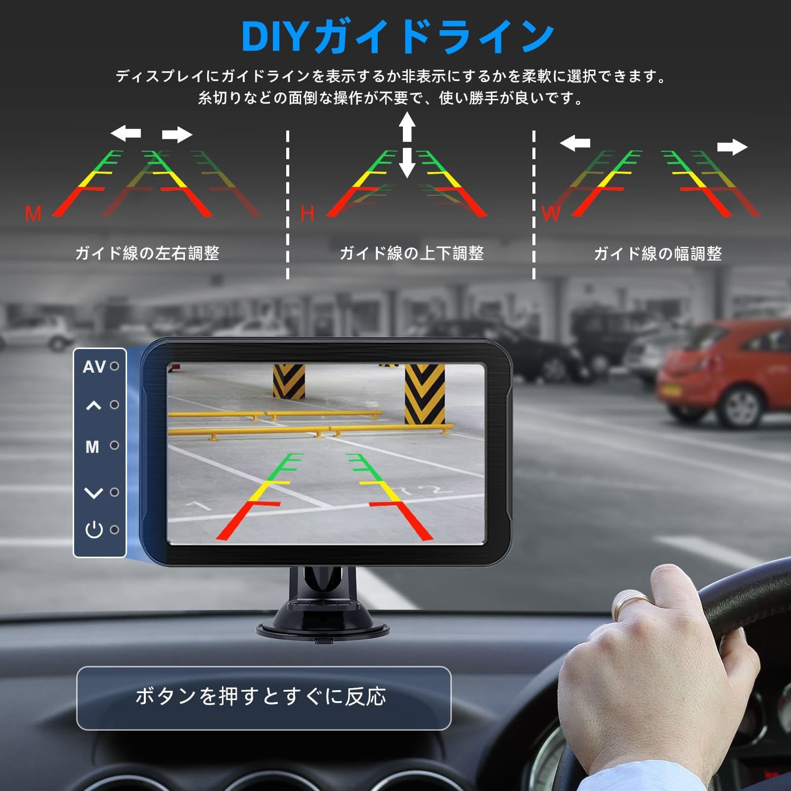 フロントカメラ兼用 7インチオンダッシュモニター