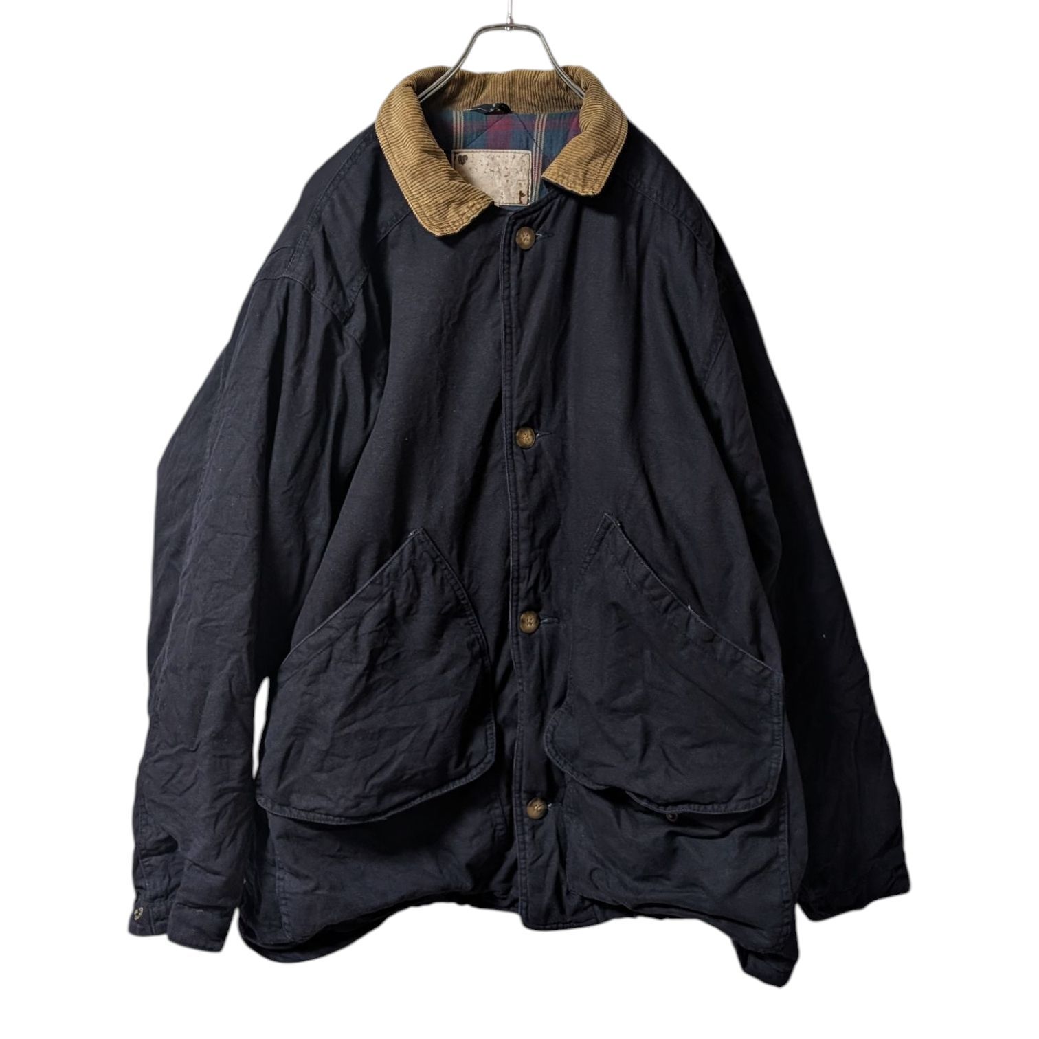 襟コーデュロイ ダック ハンティング ジャケット カバーオール ブラケット