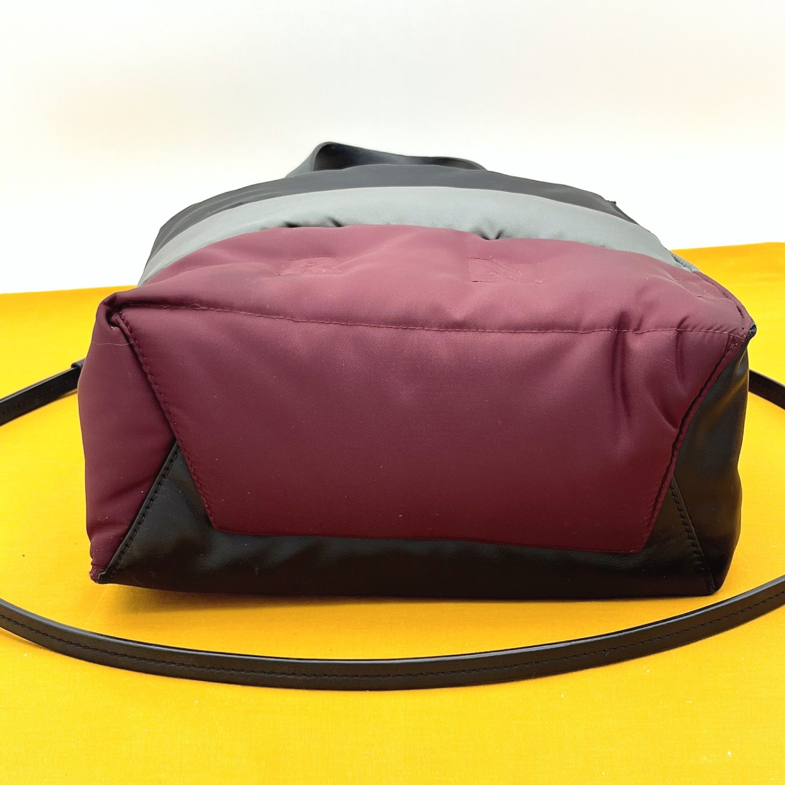 希少！美品 MARNI ミュゼオ バッグ 2way ソフトレザー ナイロン 