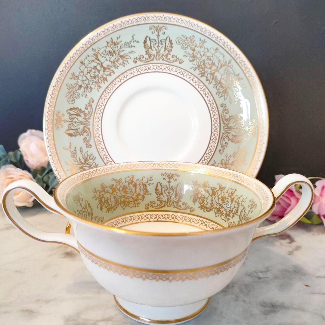 ゴールド スープカップ＆ソーサー