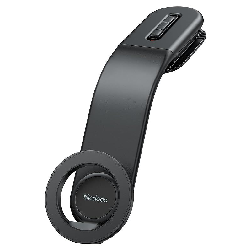 Mcdodo 車載スマホホルダー マグセーフ対応 マグネット Magsafe 超強磁力 折り曲げ可能 360角度自由調整 取り付け簡単 耐高温3Mテープ 強力粘着 落下防止 メタルリング付き iphone12-17シリーズ対応 