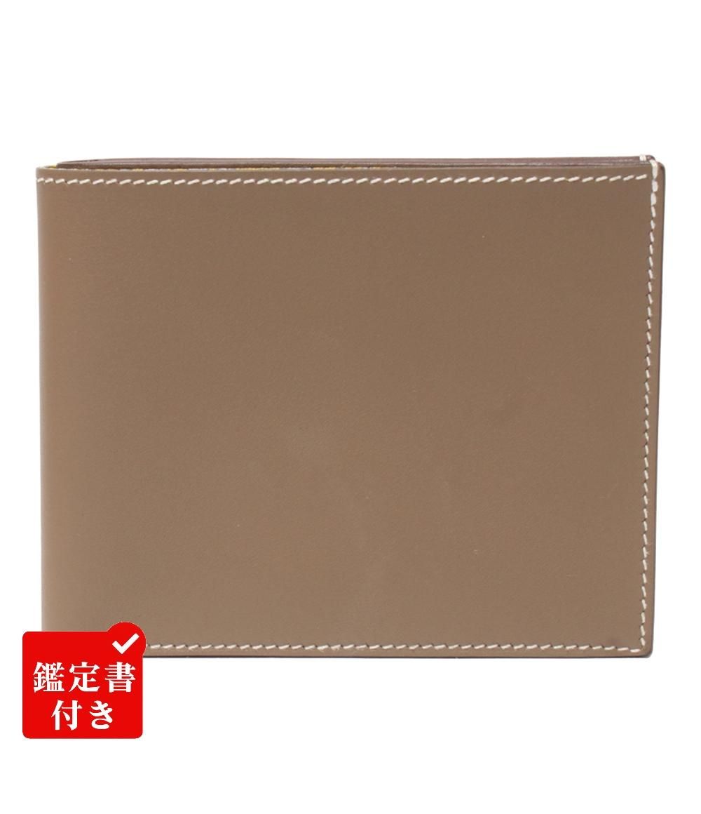 エルメス 二つ折り財布 W刻印 シルクイン シチズン ツイル コンパクト メンズ HERMES